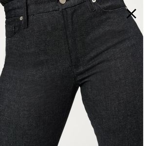 GOOD AMERICAN BLACK DENIM JEANS
